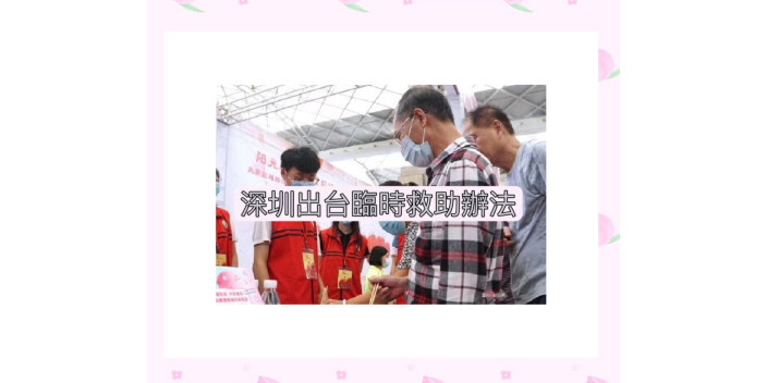 <strong>深圳市公佈臨時救助辦法</strong>