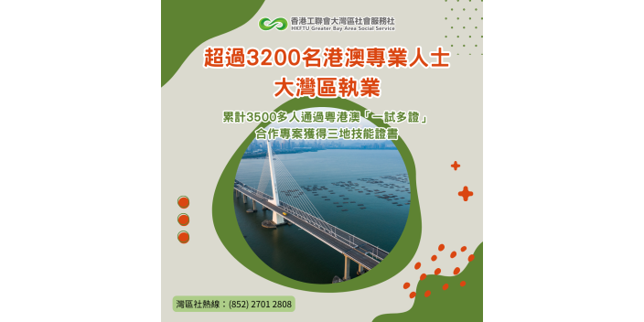 超過3200名港澳專業人士大灣區執業
