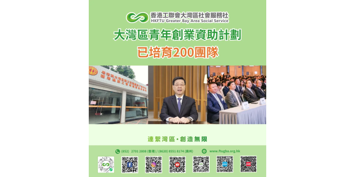 【灣區創業】大灣區青年創業資助計劃已培育200團隊