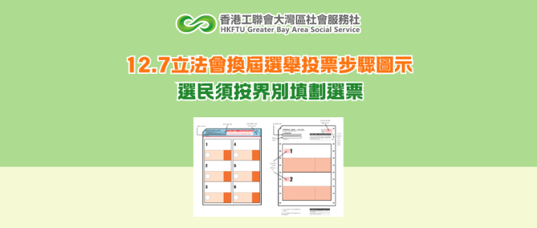 12.7立法會換屆選舉投票步驟圖示 選民須按界別填劃選票